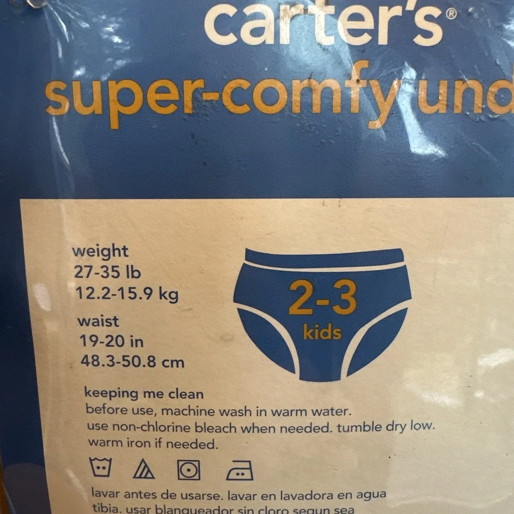Vintage Carter's Super Comfy Undies Boys 2-3 (5 Pack) Dinosaur Soccer‎ Camo NEW